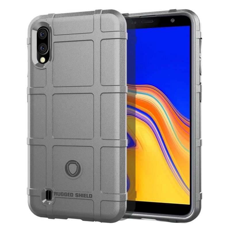 Hoesje Samsung Galaxy A10 Grijs Zwart Robuust Schild