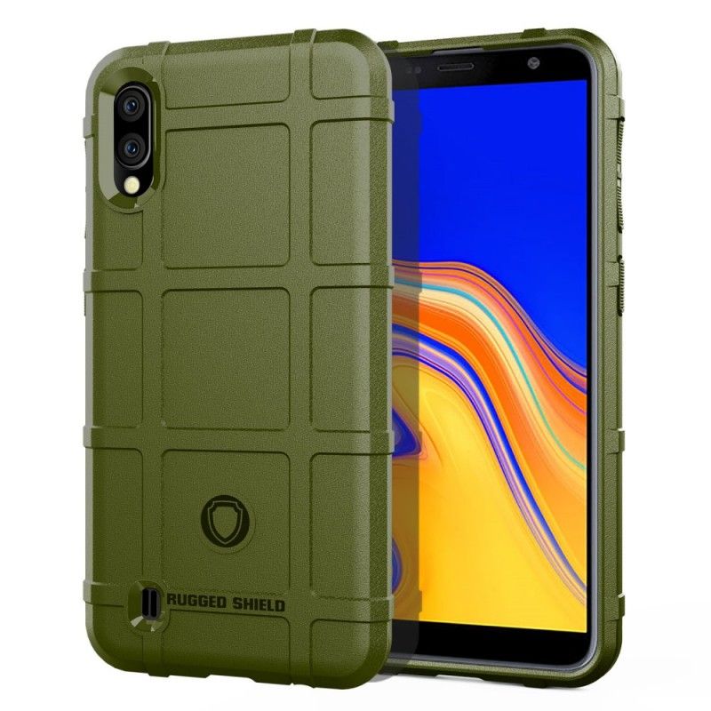 Hoesje Samsung Galaxy A10 Grijs Zwart Robuust Schild