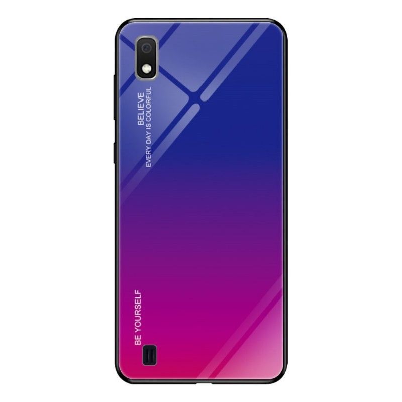 Hoesje Samsung Galaxy A10 Groen Rood Gegalvaniseerde Kleur