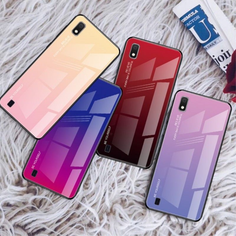 Hoesje Samsung Galaxy A10 Groen Rood Gegalvaniseerde Kleur