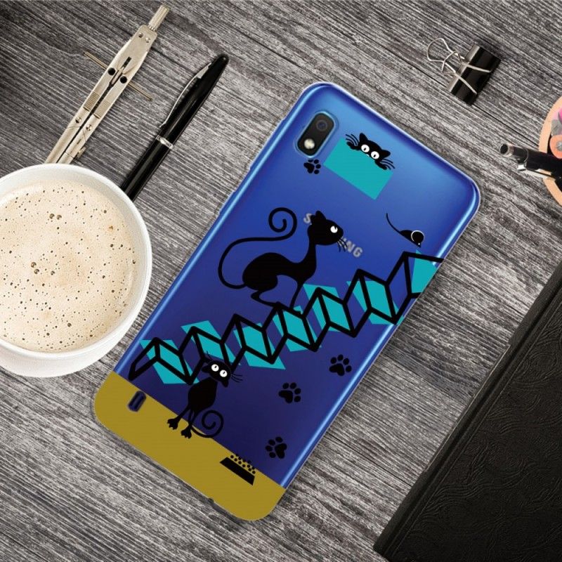 Hoesje Samsung Galaxy A10 Telefoonhoesje Grappige Katten