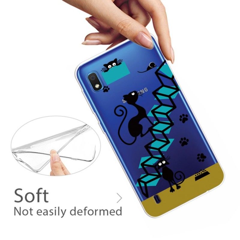 Hoesje Samsung Galaxy A10 Telefoonhoesje Grappige Katten