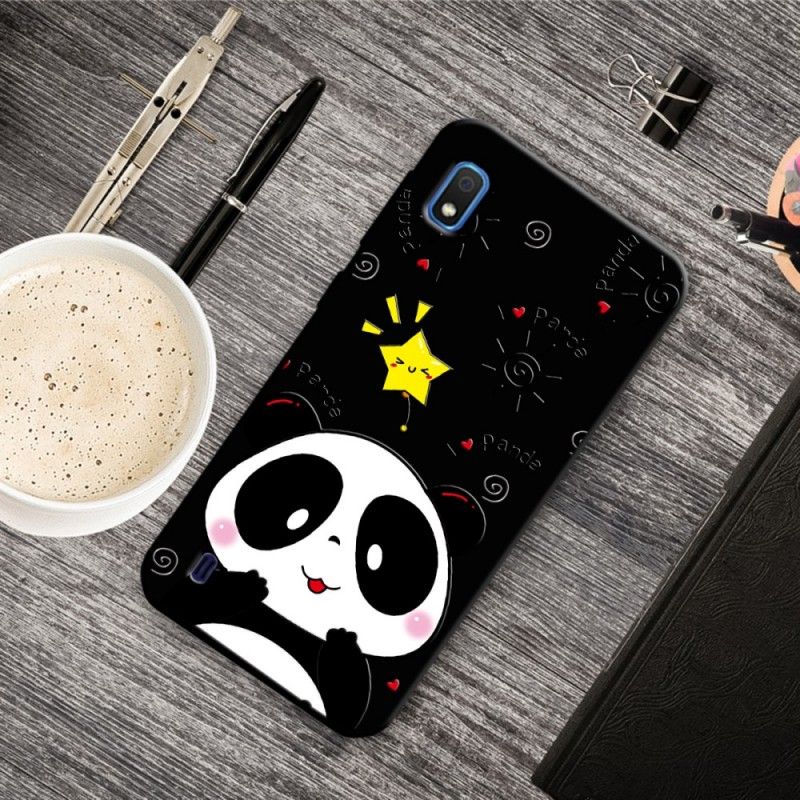 Hoesje Samsung Galaxy A10 Telefoonhoesje Panda-Ster