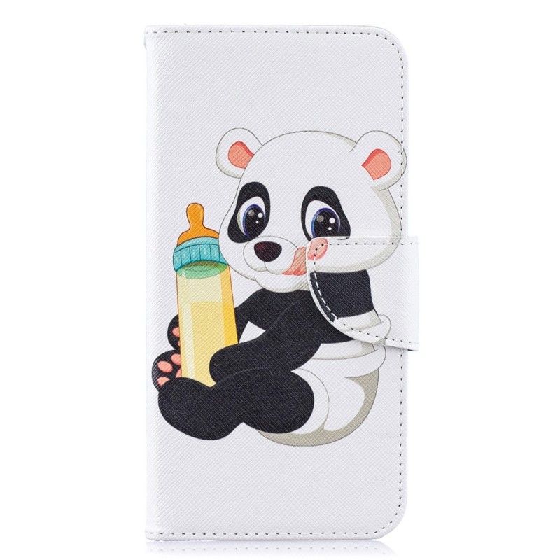 Leren Hoesje Samsung Galaxy A10 Telefoonhoesje Babypanda