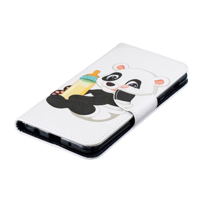 Leren Hoesje Samsung Galaxy A10 Telefoonhoesje Babypanda