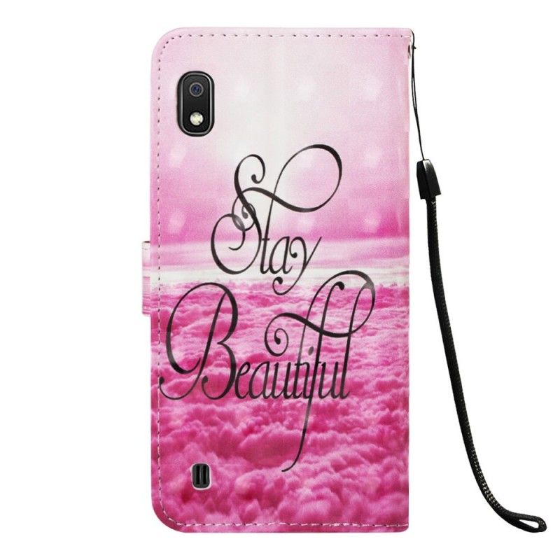 Leren Hoesje Samsung Galaxy A10 Telefoonhoesje Blijf Mooi