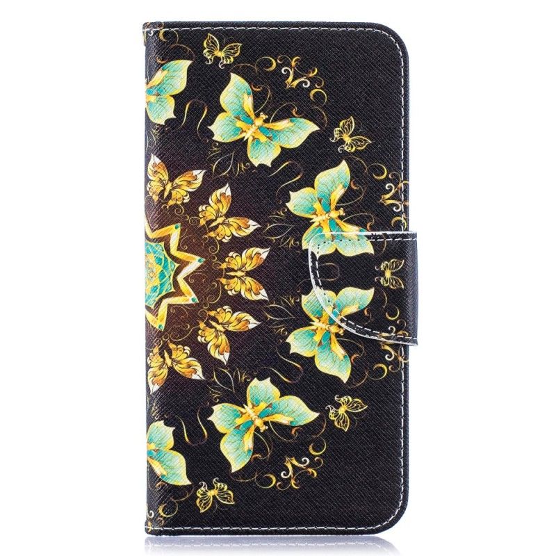 Leren Hoesje voor Samsung Galaxy A10 Vlindermandala