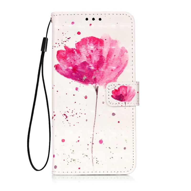 Cover Folio-hoesje Sony Xperia 5 Telefoonhoesje Aquarel Klaproos