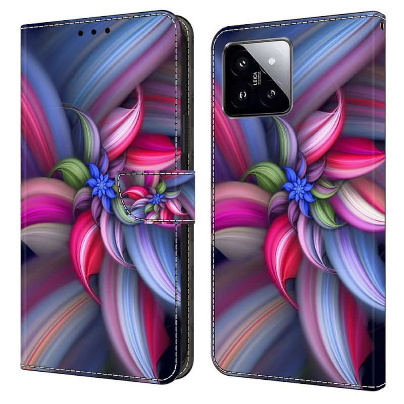 Bescherming Hoesje Xiaomi 14 Kleurrijke Bloemen