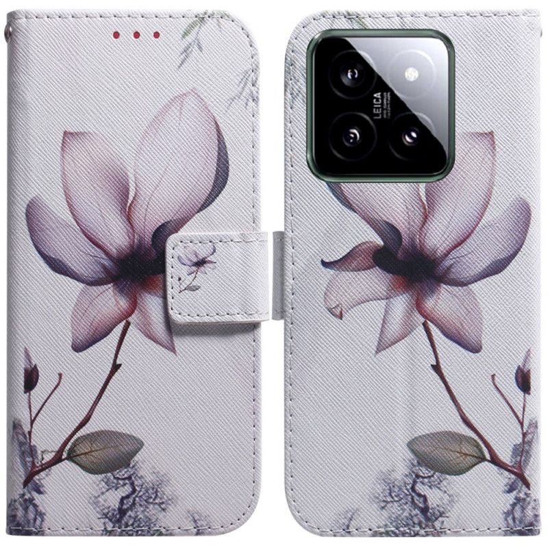 Bescherming Hoesje Xiaomi 14 Roze Bloem