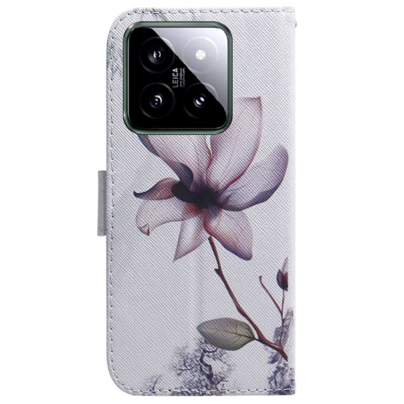 Bescherming Hoesje Xiaomi 14 Roze Bloem