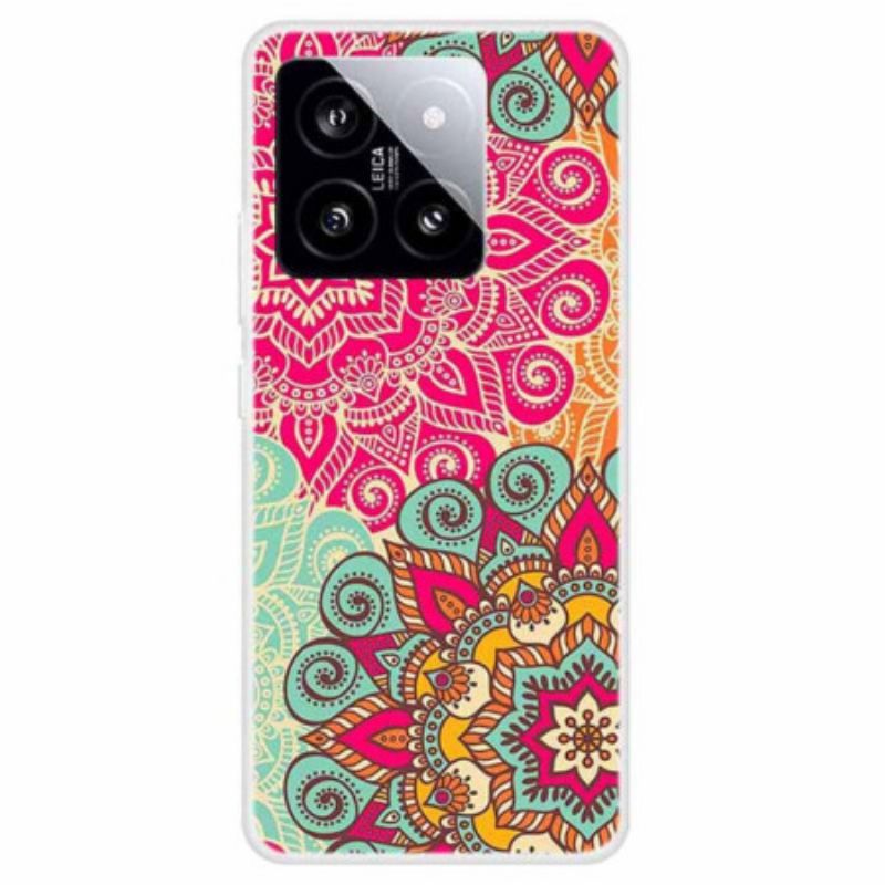 Cover Hoesje Xiaomi 14 Telefoonhoesje Bloemmotief