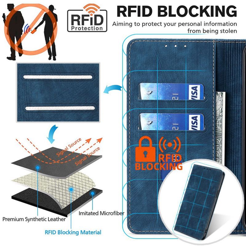 Folio-hoesje Voor Xiaomi 14 Rfid-blokkeerportemonnee