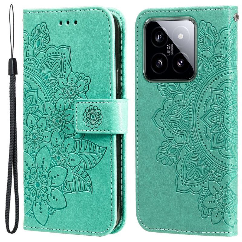 Folio-hoesje Xiaomi 14 Telefoonhoesje Mandala-print