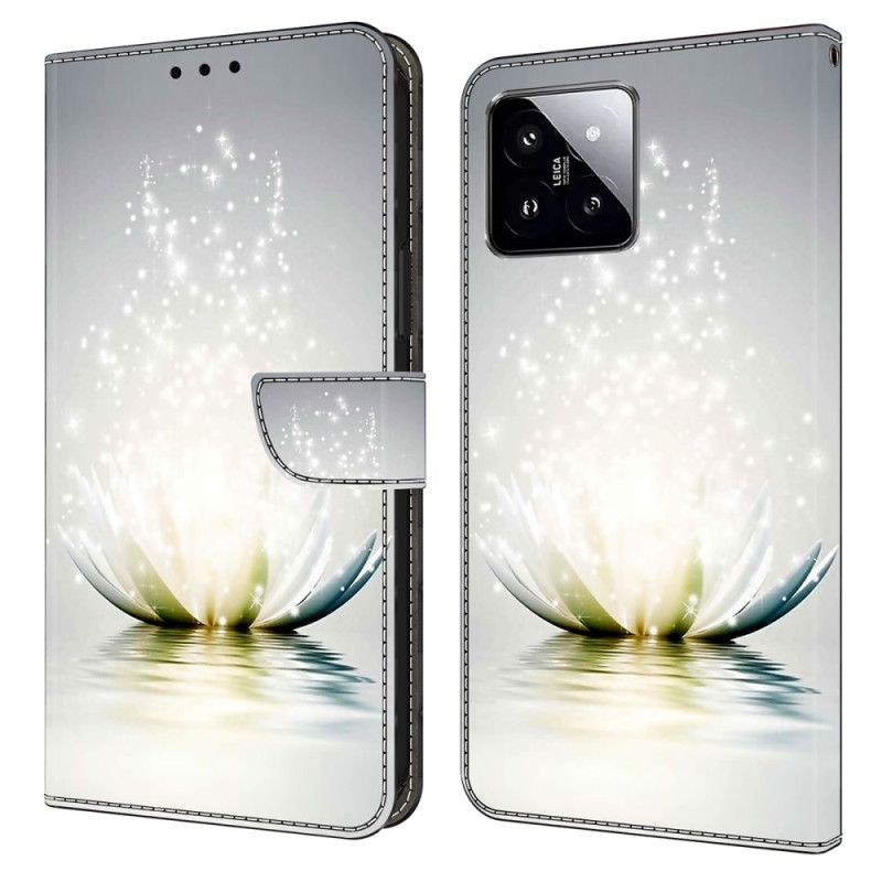 Leren Hoesje Xiaomi 14 Lotus Bescherming Hoesje