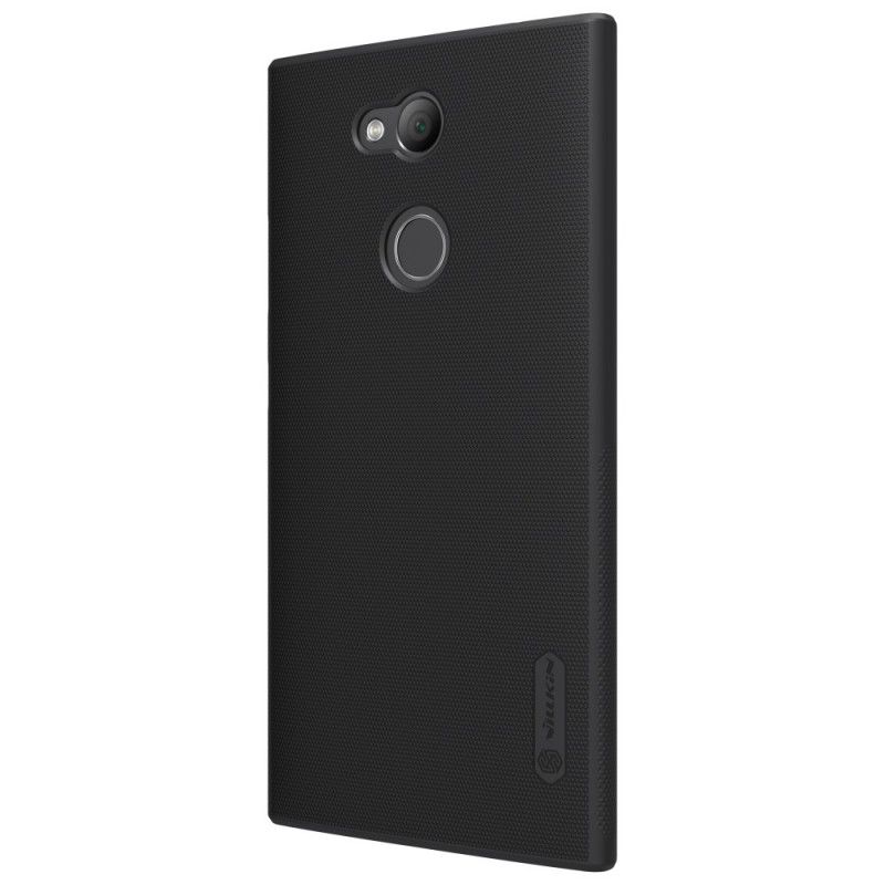 Hoesje voor Sony Xperia L2 Wit Zwart Stijve Frosted Nillkin