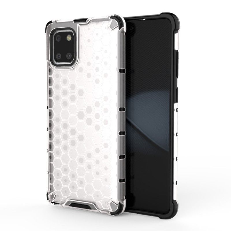 Cover Hoesje Samsung Galaxy Note 10 Lite Wit Zwart Telefoonhoesje Honingraatstijl