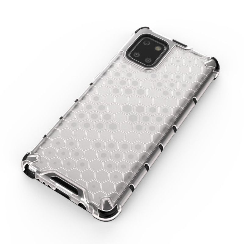 Cover Hoesje Samsung Galaxy Note 10 Lite Wit Zwart Telefoonhoesje Honingraatstijl