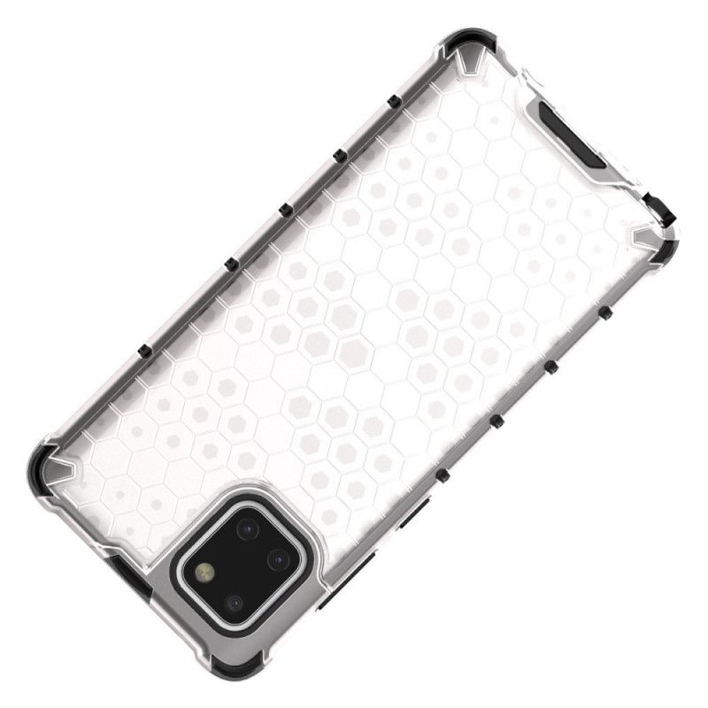 Cover Hoesje Samsung Galaxy Note 10 Lite Wit Zwart Telefoonhoesje Honingraatstijl