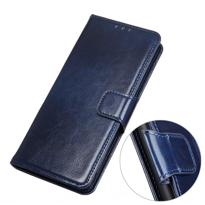 Flip Case Leren Samsung Galaxy Note 10 Lite Zwart Klassiek Leereffect