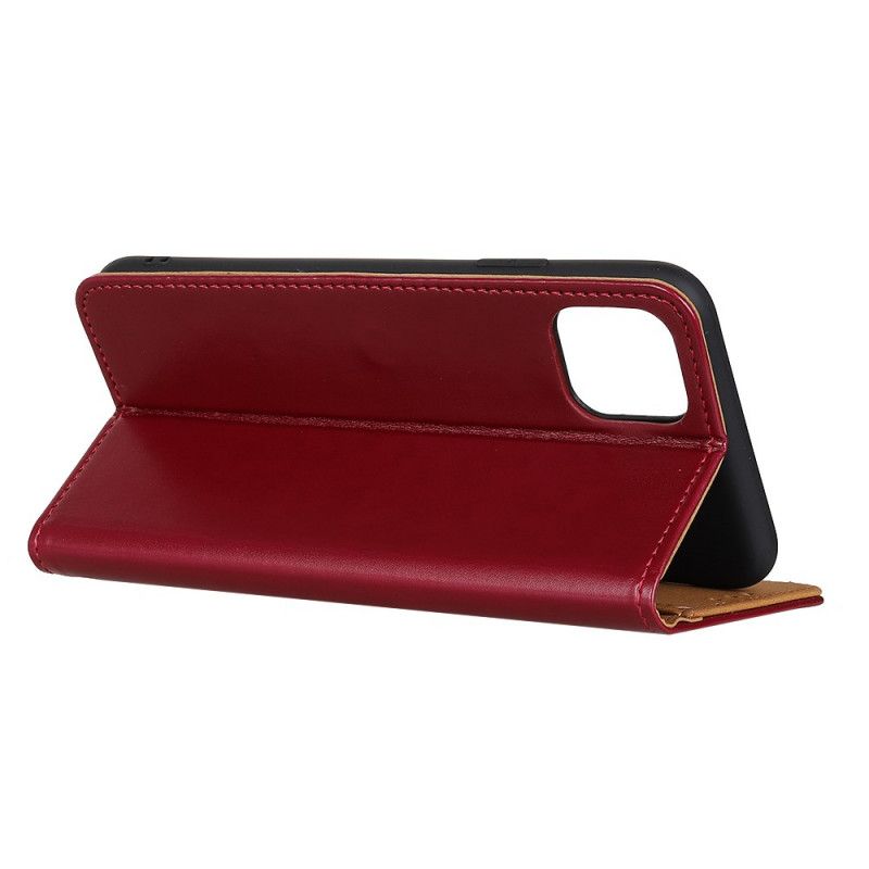 Leren Hoesje voor Samsung Galaxy Note 10 Lite Rood Zwart Driekleurig Leereffect