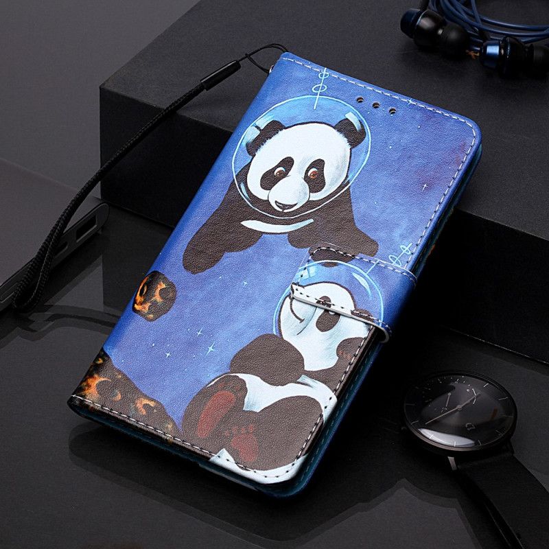 Leren Hoesje Samsung Galaxy A10e Telefoonhoesje Pandakosmonauten