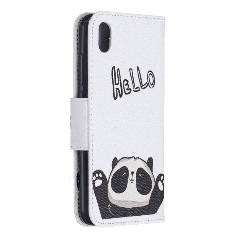 Bescherming Hoesje Xiaomi Redmi 7A Telefoonhoesje Hallo Panda