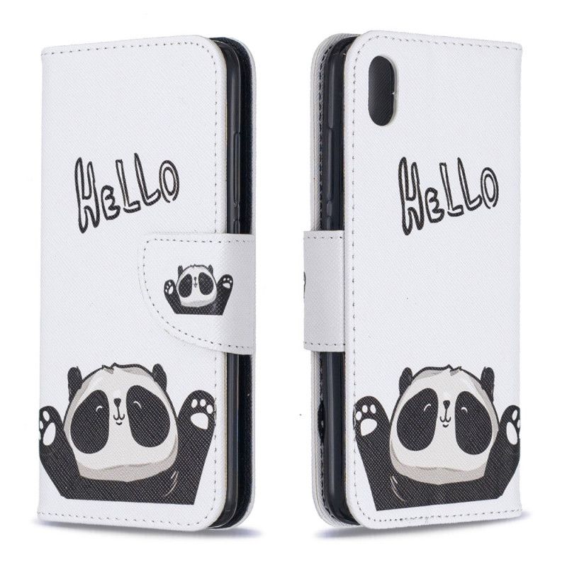 Bescherming Hoesje Xiaomi Redmi 7A Telefoonhoesje Hallo Panda