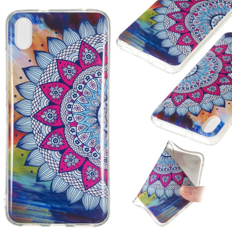 Case Hoesje Xiaomi Redmi 7A Telefoonhoesje Fluorescerende Mandala