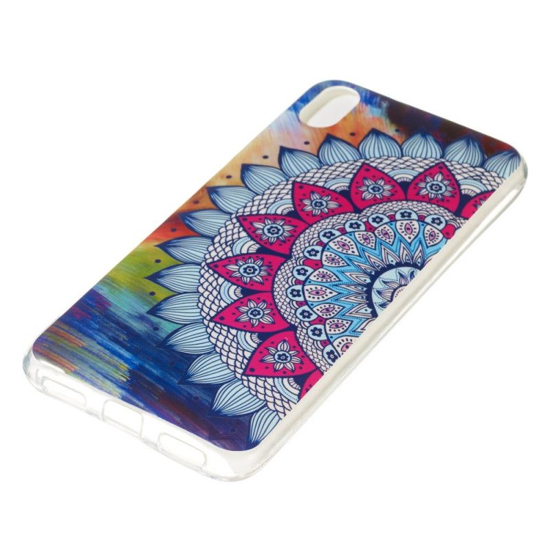 Case Hoesje Xiaomi Redmi 7A Telefoonhoesje Fluorescerende Mandala