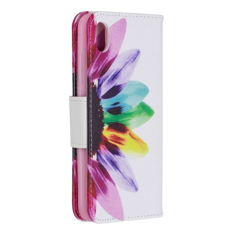 Cover Folio-hoesje Xiaomi Redmi 7A Telefoonhoesje Aquarelbloem