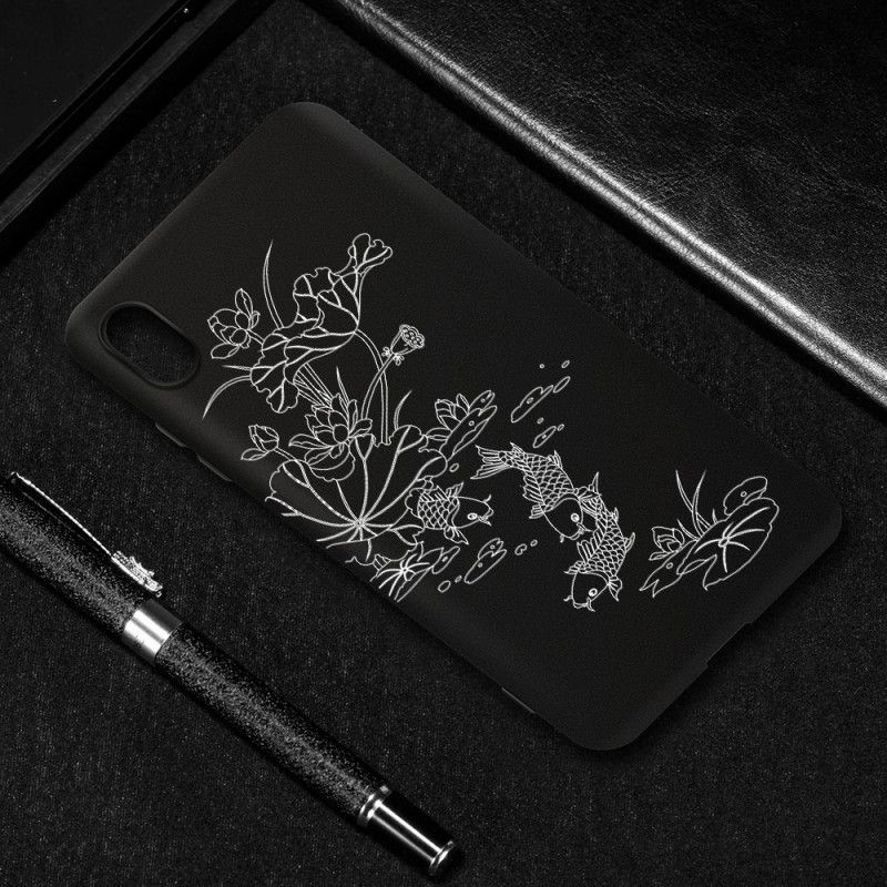 Cover Hoesje Xiaomi Redmi 7A Telefoonhoesje Flexibele Siliconen Vis