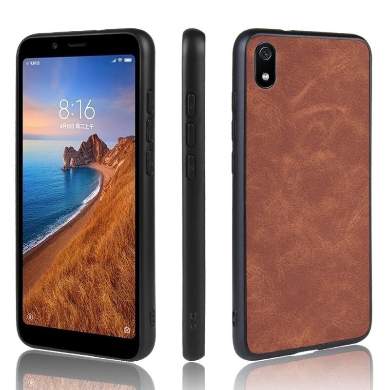 Hoesje voor Xiaomi Redmi 7A Bruin Premium Leereffect