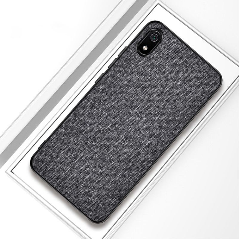 Hoesje voor Xiaomi Redmi 7A Rood Grijs Stof Textuur