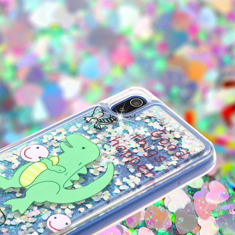 Hoesje Xiaomi Redmi 7A Glitter Dinosaurus