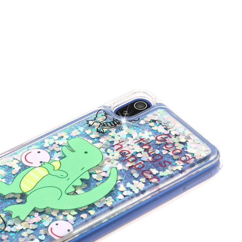 Hoesje Xiaomi Redmi 7A Glitter Dinosaurus