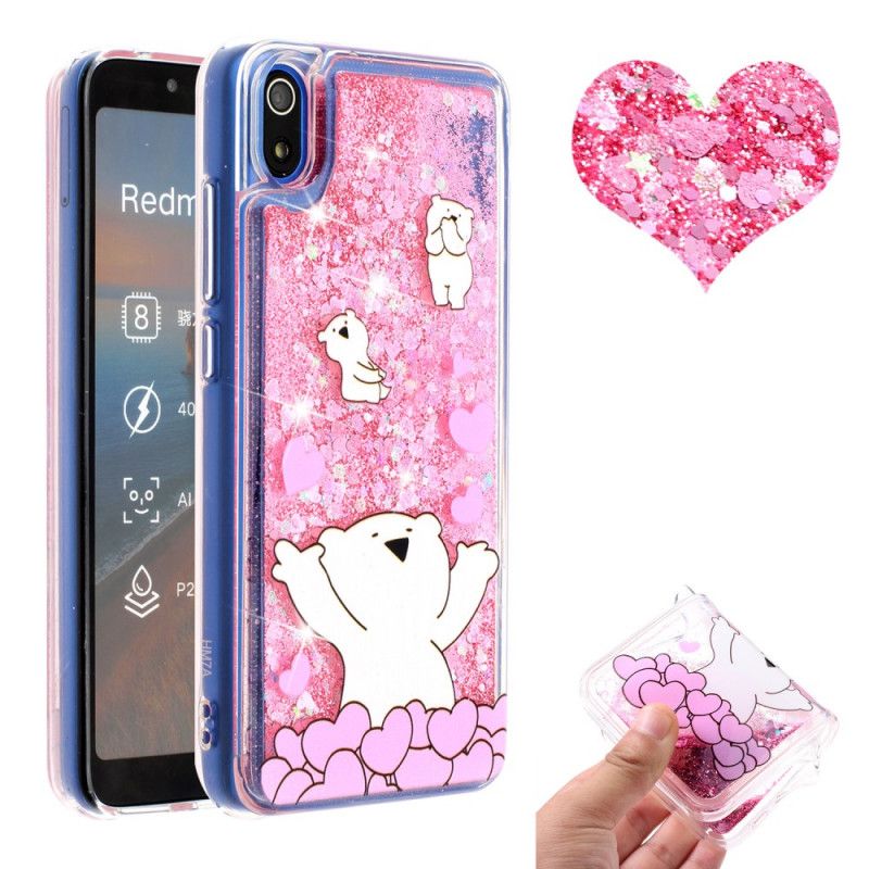 Hoesje Xiaomi Redmi 7A Glitterberen