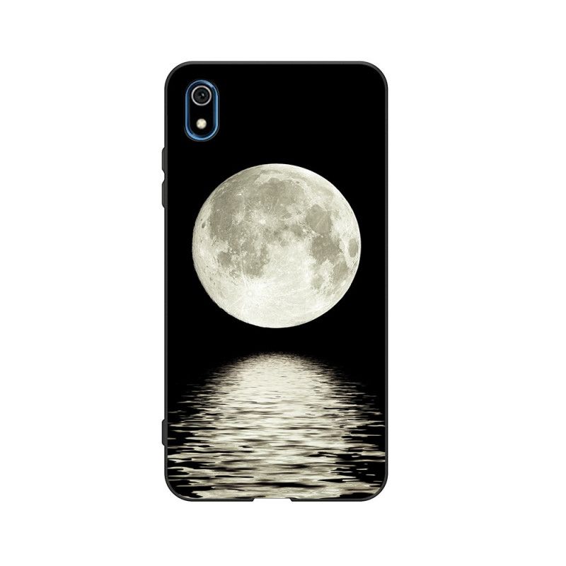 Hoesje Xiaomi Redmi 7A Telefoonhoesje Flexibele Siliconen Maan Marine