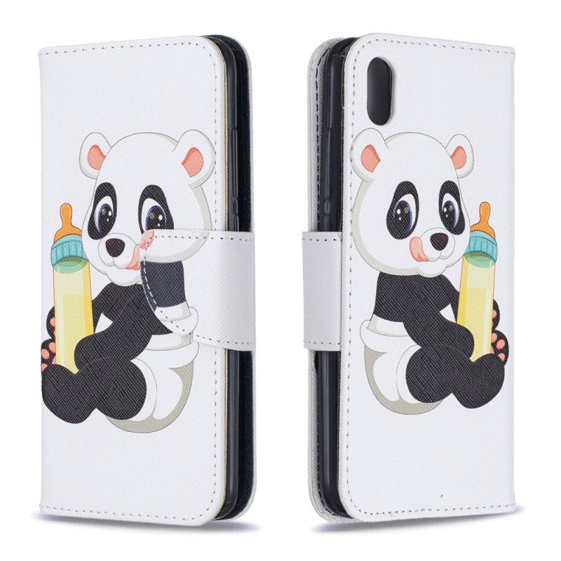 Leren Hoesje voor Xiaomi Redmi 7A Babypanda