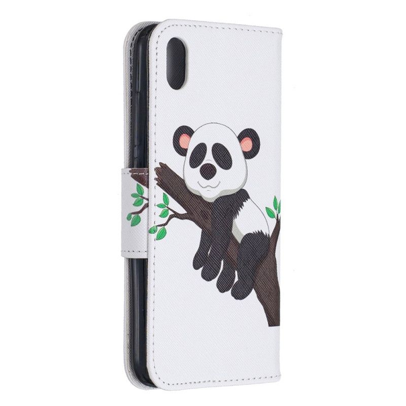 Leren Hoesje voor Xiaomi Redmi 7A Luie Panda