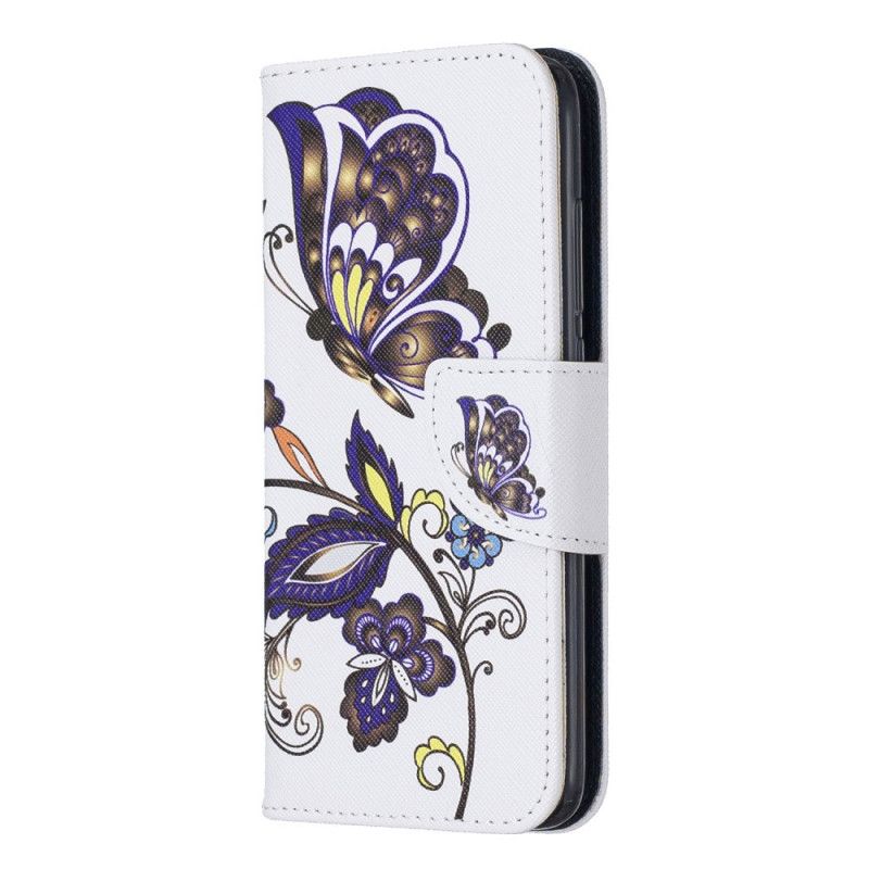 Leren Hoesje voor Xiaomi Redmi 7A Vlindertattoo