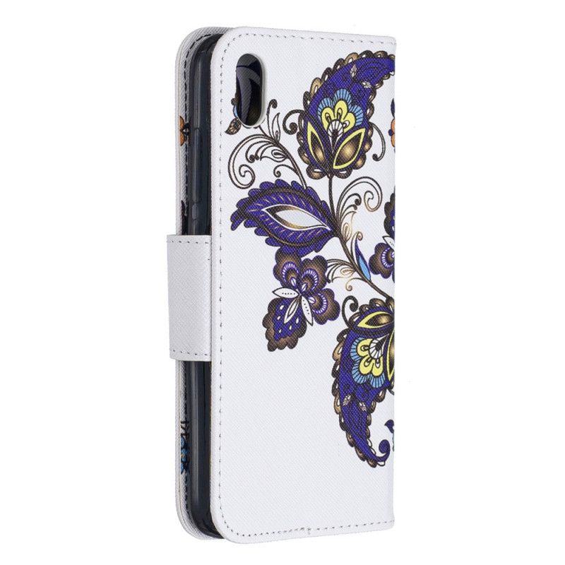 Leren Hoesje voor Xiaomi Redmi 7A Vlindertattoo