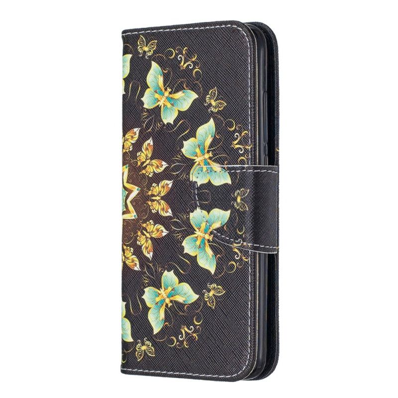 Leren Hoesje Xiaomi Redmi 7A Telefoonhoesje Vlinder Mandala