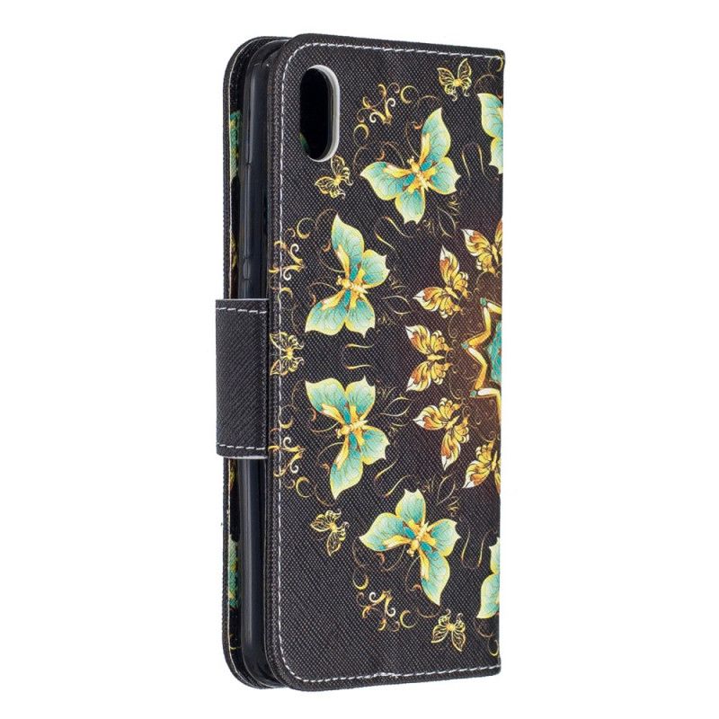 Leren Hoesje Xiaomi Redmi 7A Telefoonhoesje Vlinder Mandala