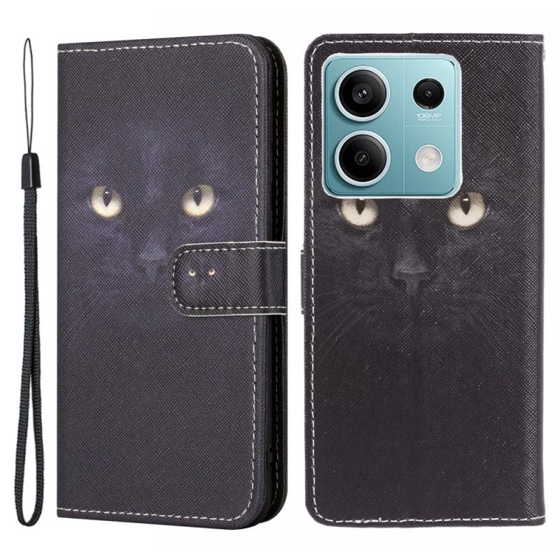 Bescherming Hoesje Xiaomi Redmi Note 13 Pro 5g Kattenogen Met Bandjes