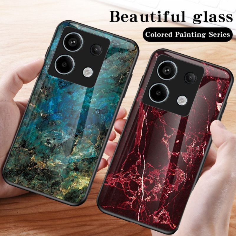 Case Hoesje Xiaomi Redmi Note 13 Pro 5g Telefoonhoesje Gehard Glasmarmer En Vliegende Duif