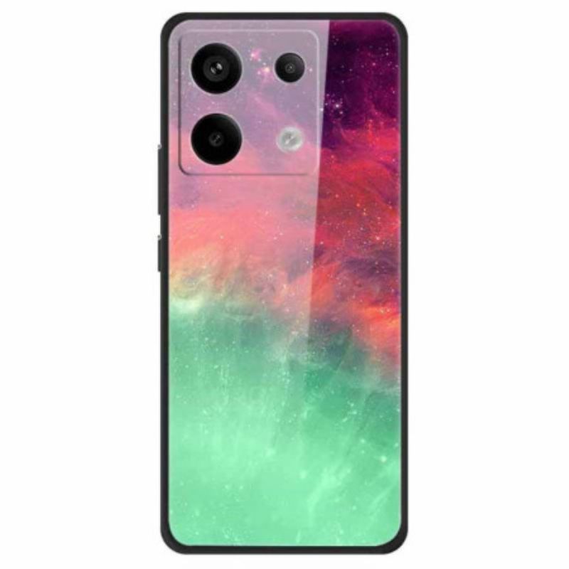 Cover Hoesje Xiaomi Redmi Note 13 Pro 5g Telefoonhoesje Gehard Glas Gekleurd Patroon