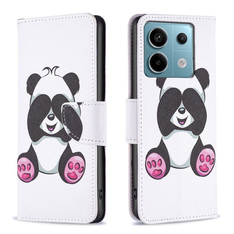 Folio-hoesje Xiaomi Redmi Note 13 Pro 5g Telefoonhoesje Kleine Panda