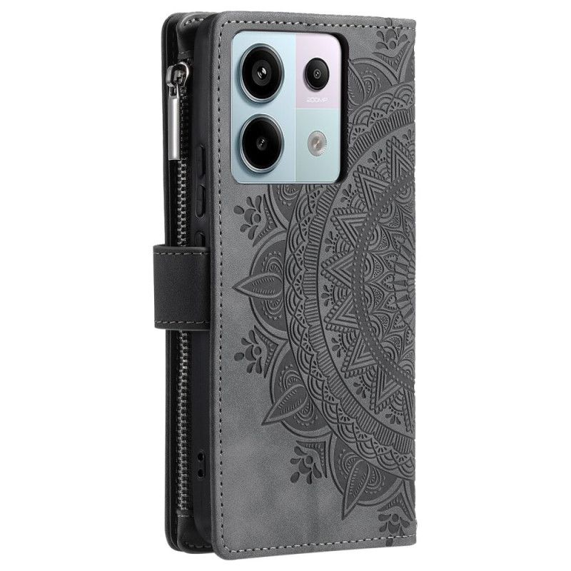 Folio-hoesje Xiaomi Redmi Note 13 Pro 5g Telefoonhoesje Portemonnee Met Mandala-band