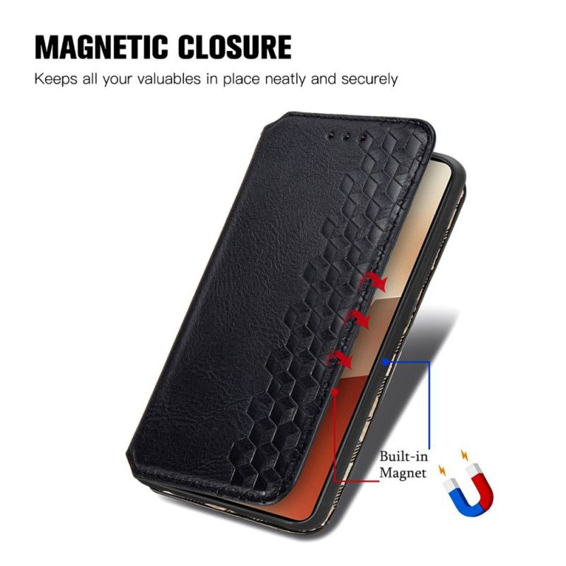 Folio-hoesje Xiaomi Redmi Note 13 Pro 5g Vintage 3d-diamanten